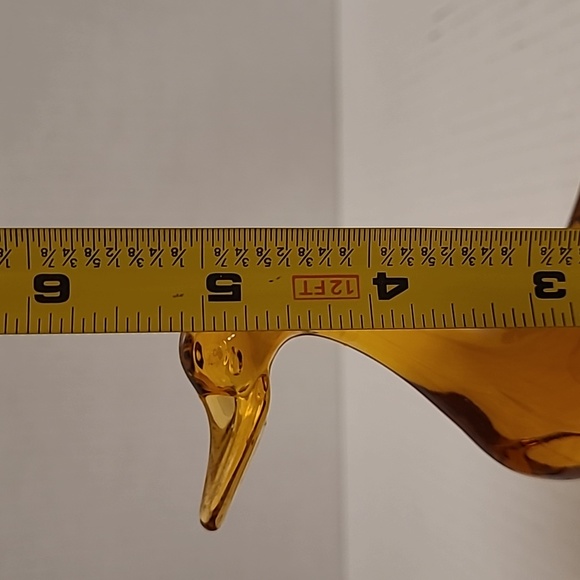 Vintage Amber Art Glass Duck - Picture 14 of 16